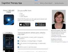 Tablet Screenshot of cognitivetherapyapp.com